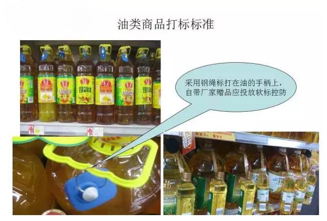 油類商品上防盜標(biāo)簽